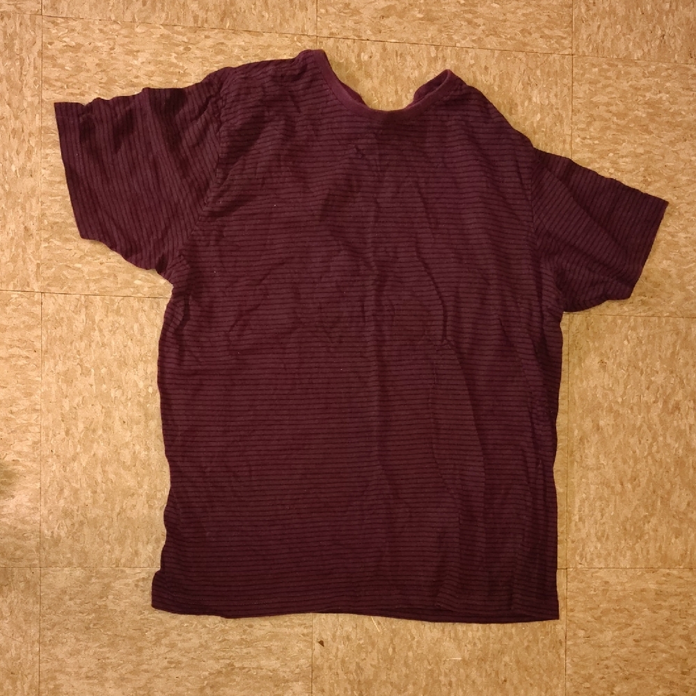 Men's Casual Purple Striped Tee